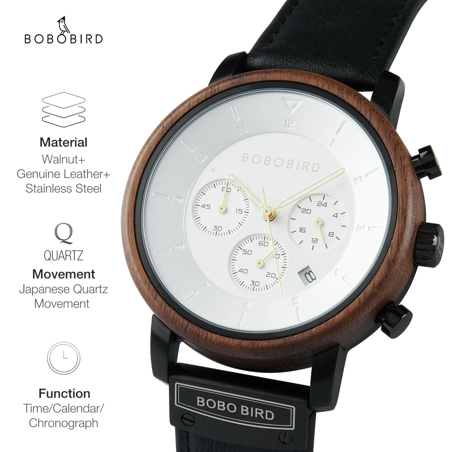 BOBO BIRD Men's Watch