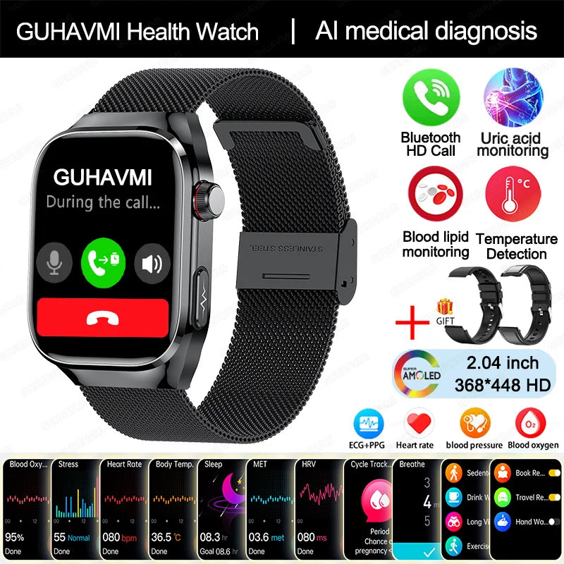 Uric Acid Body Fat Smartwatch