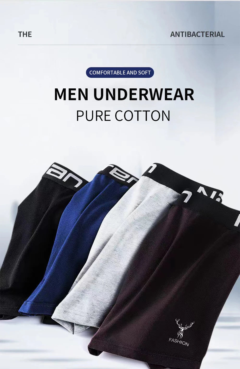 Breathable Comfortable Boxer Shorts (All Sizes)