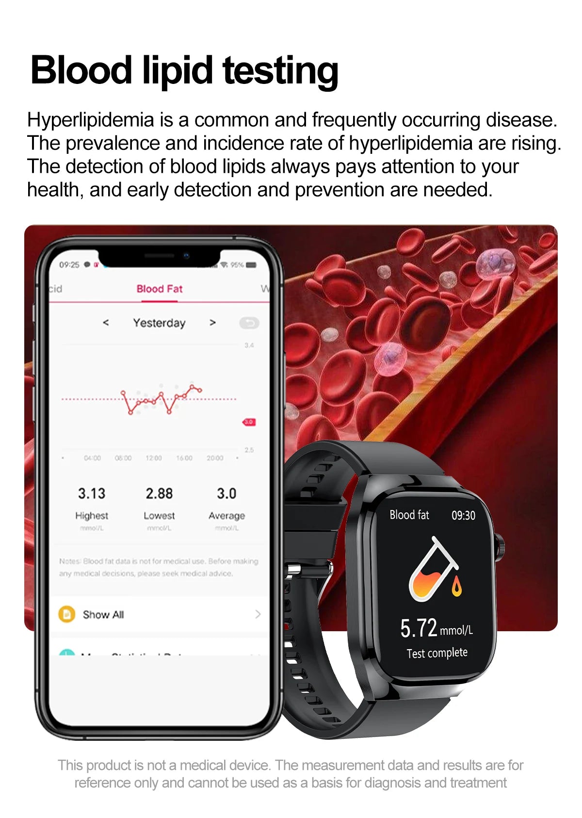 Uric Acid Body Fat Smartwatch
