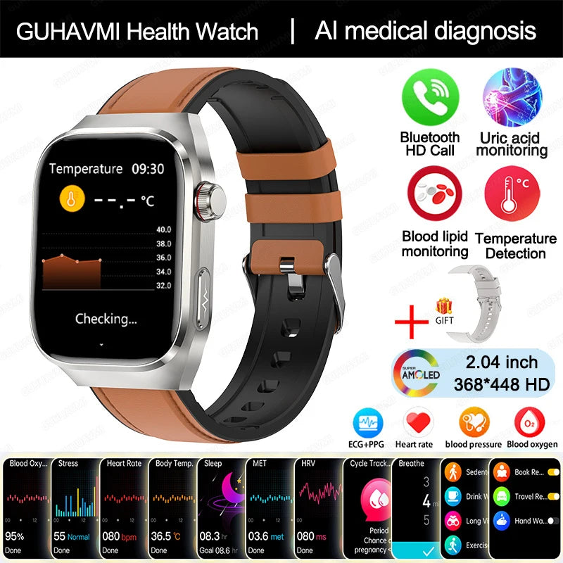 Uric Acid Body Fat Smartwatch