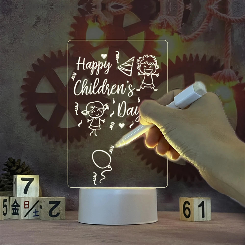 Transparent Luminous LED Night Vision Writing Board