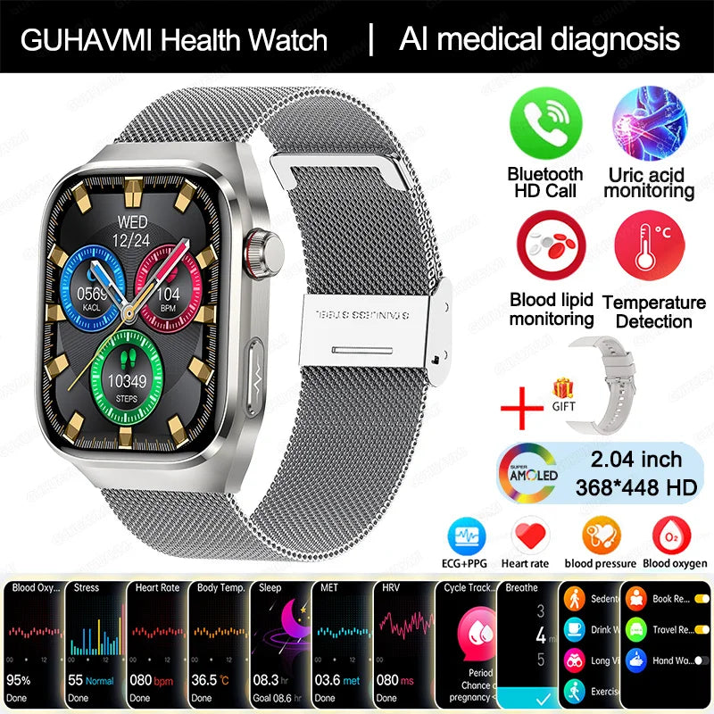 Uric Acid Body Fat Smartwatch