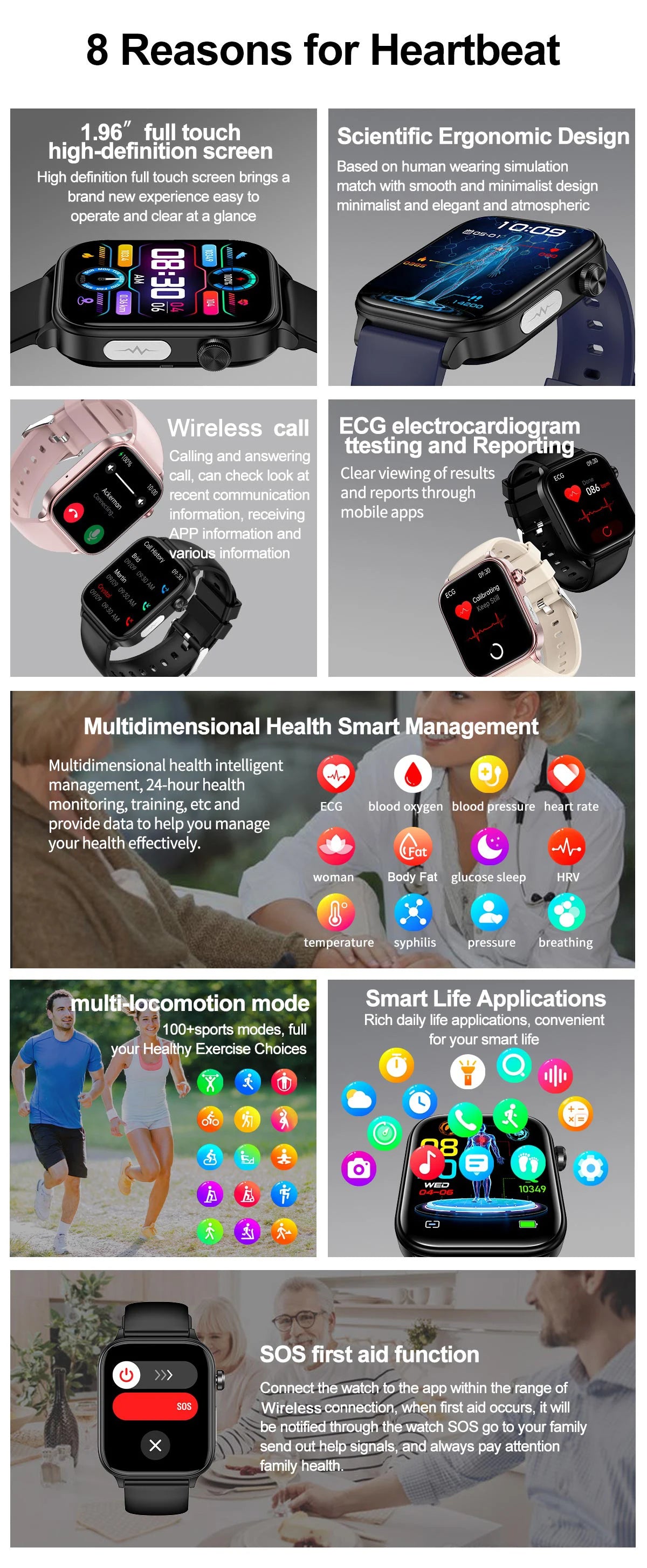 ECG+PPG Smart Watch