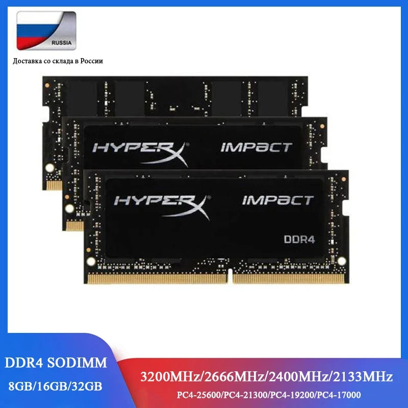 32GB 16GB 8GB RAM DDR4