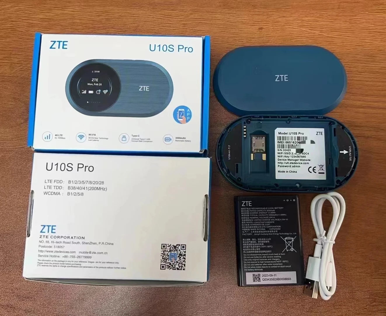 Unlocked ZTE U10S Pro 4G Wireless Router