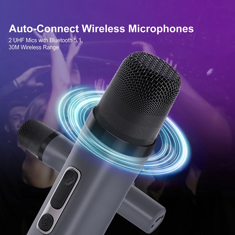 40W Portable Bluetooth Speaker 360 Degree