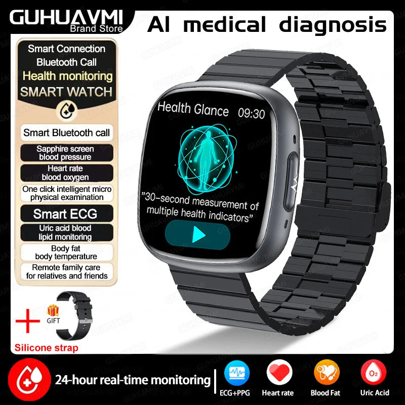 ECG Blood Pressure Health Smart Watch