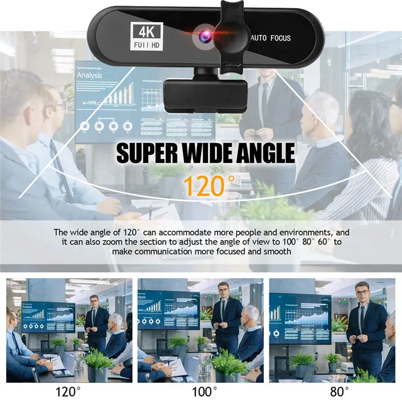8K 4K Autofocus Webcam