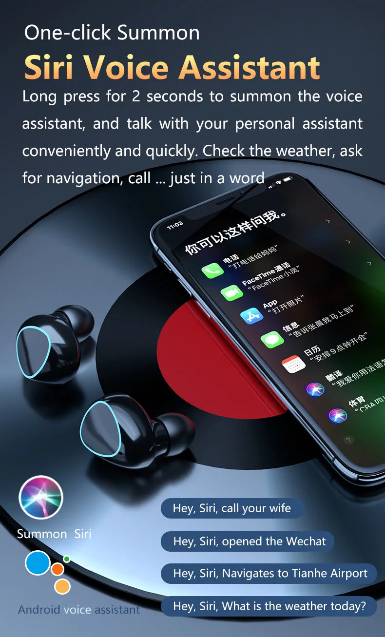 M10 Earphone Wireless Headset