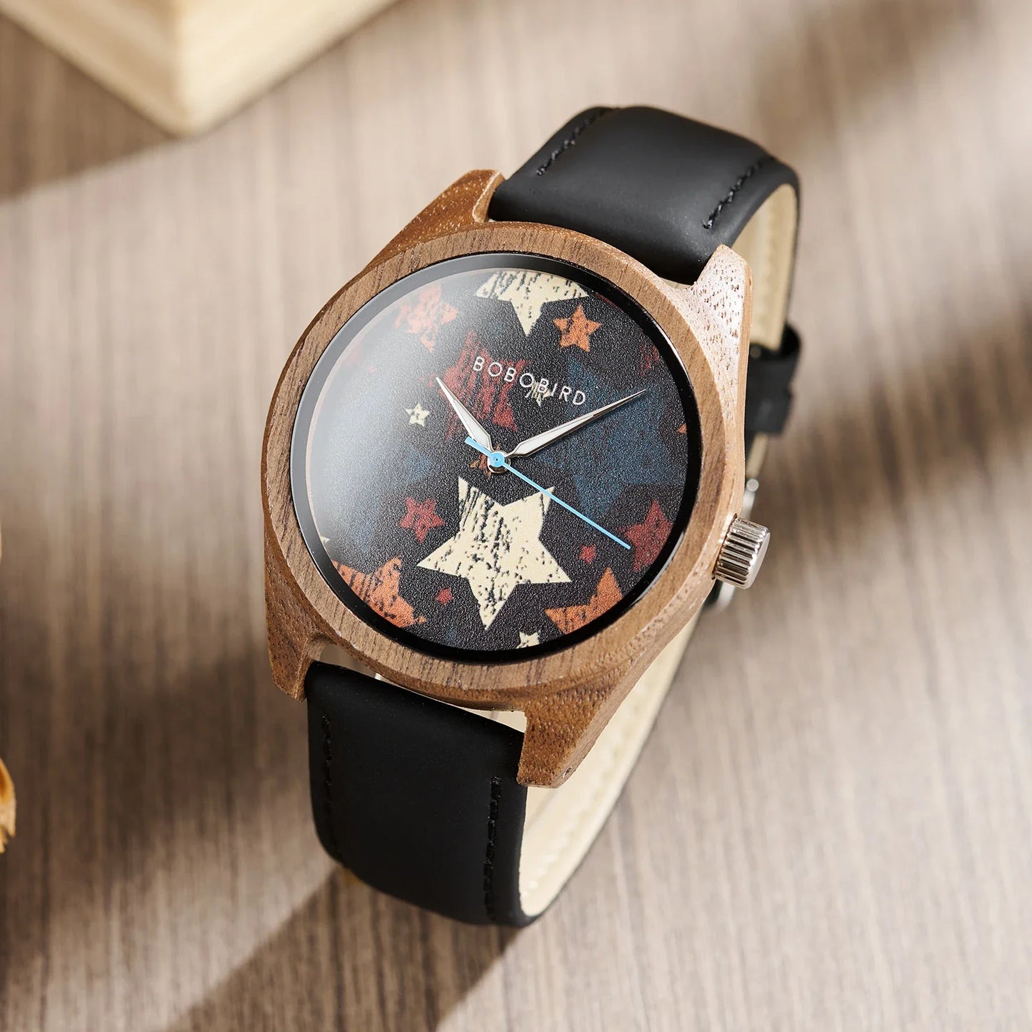 BOBOBIRD Wooden Quartz Watch for Men
