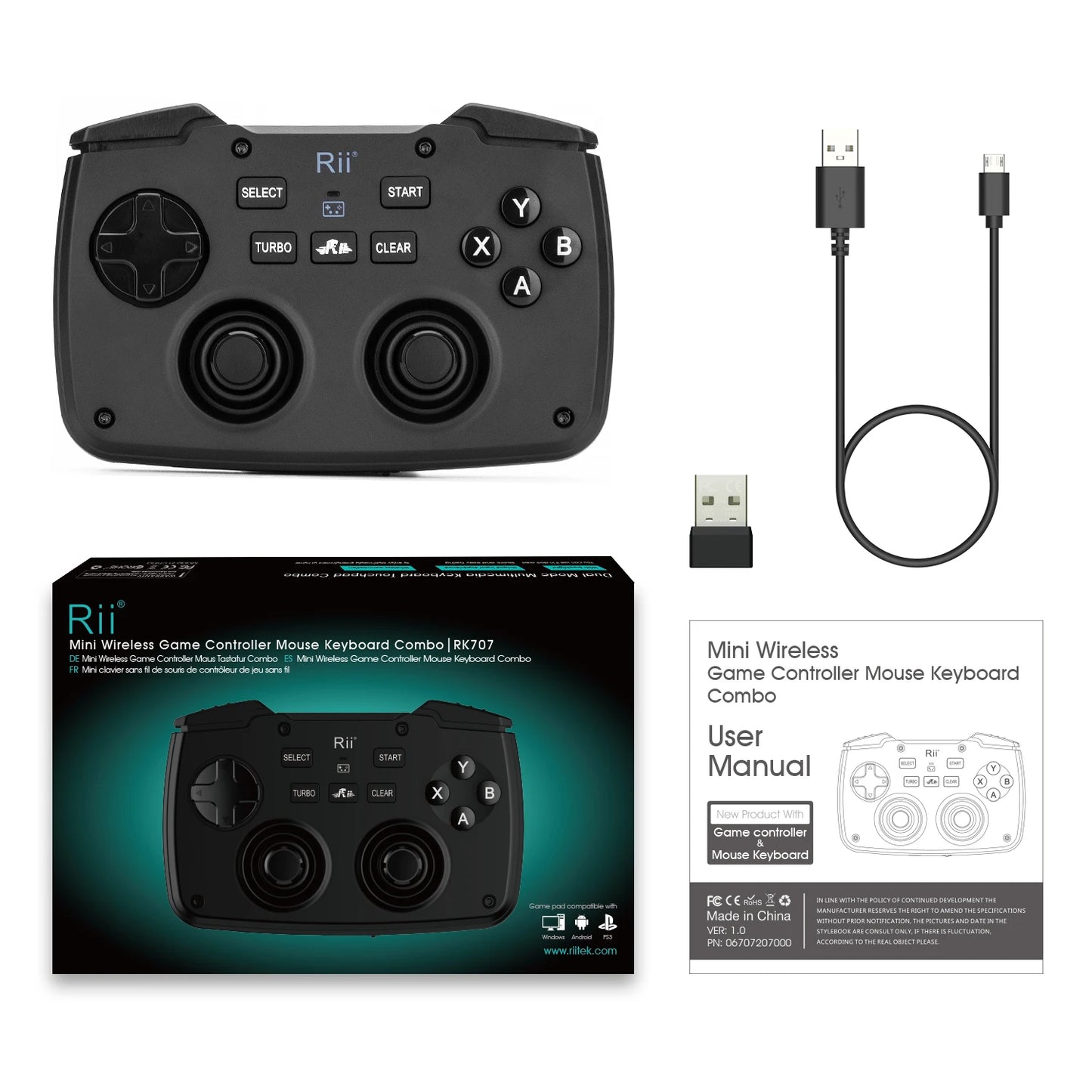 Rii RK707 Mini Keypad Wireless Game handle
