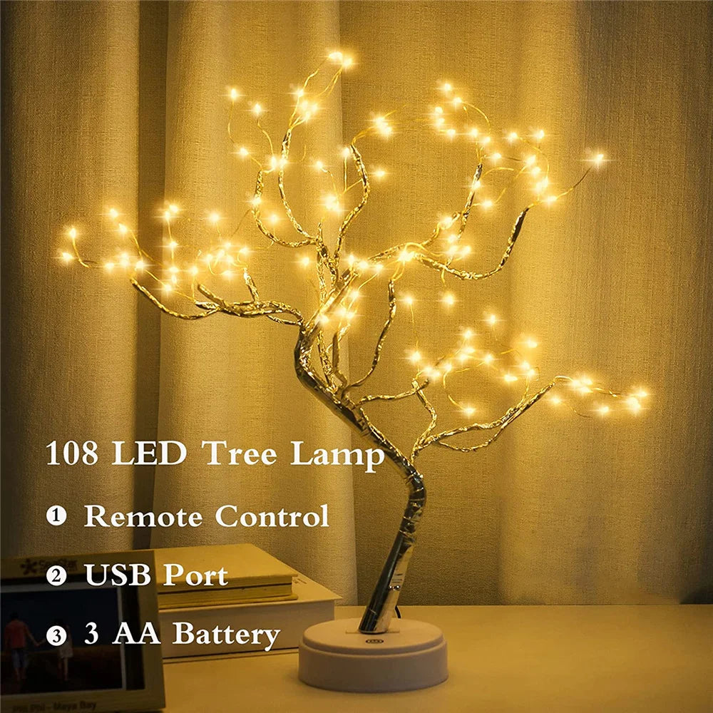 Led Fairy Firefly Tree Lamp
