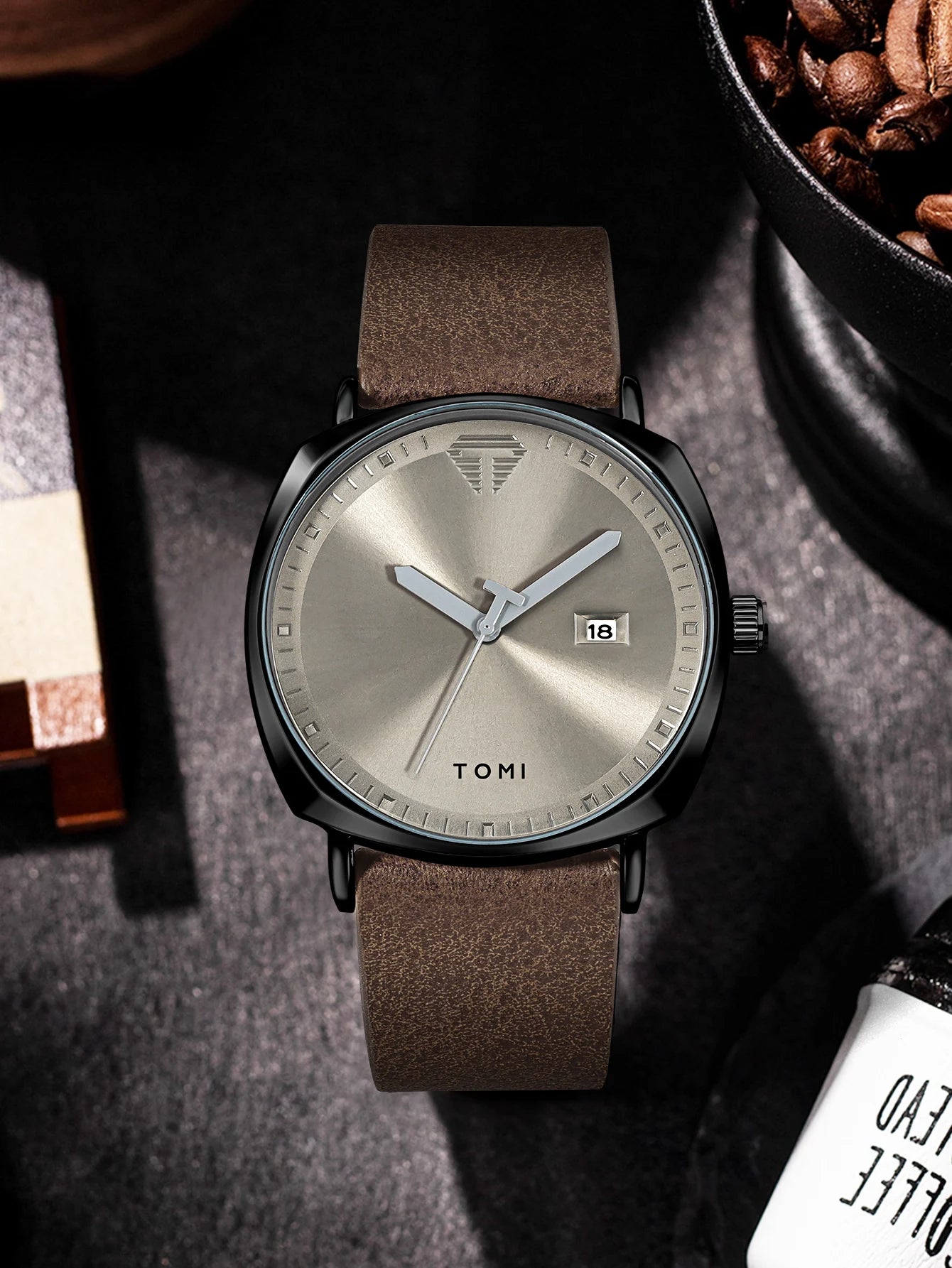 TOMI New 2PCS Luxury Business Men Watch