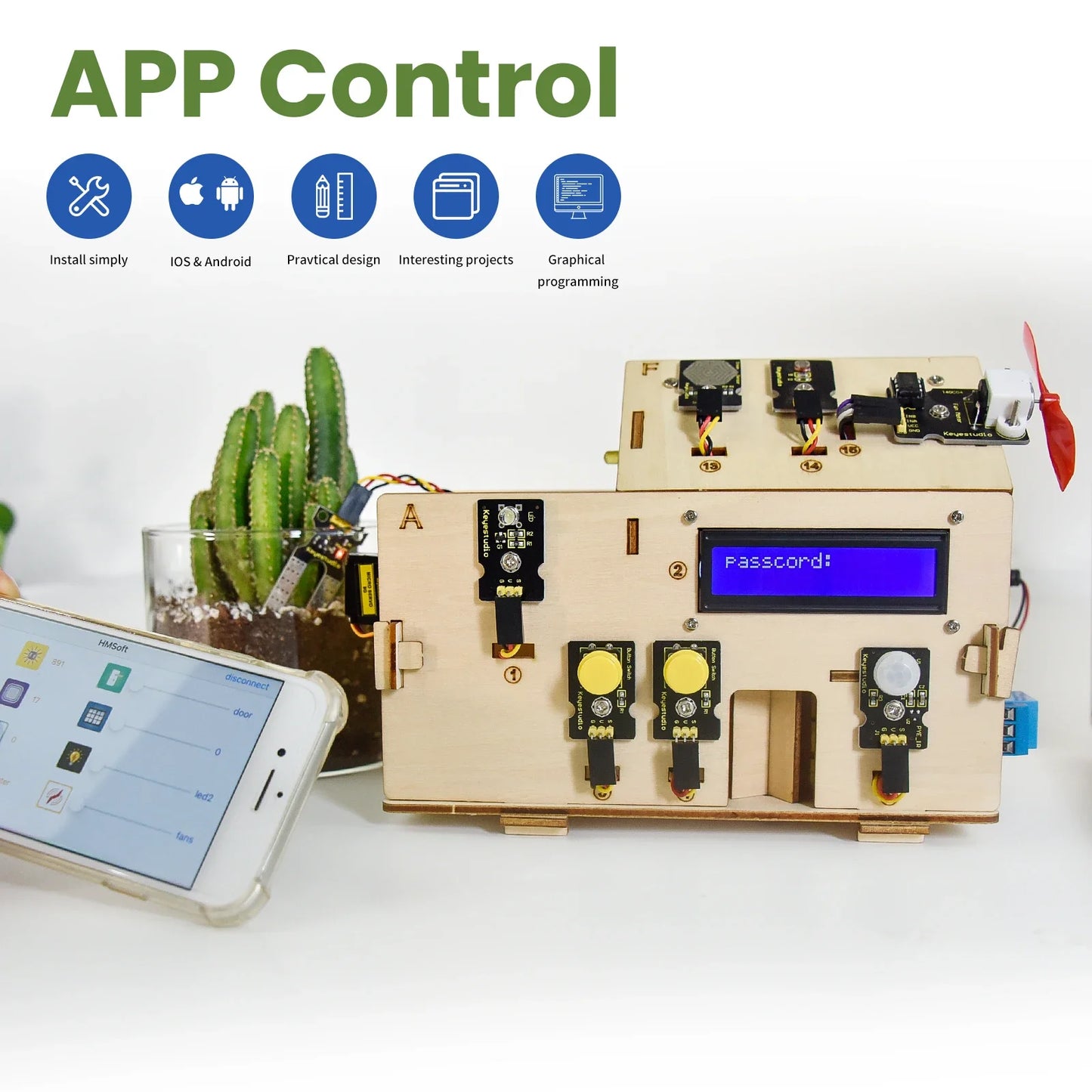Keyestudio Smart IOT Home STEM Programming Kit for Kids