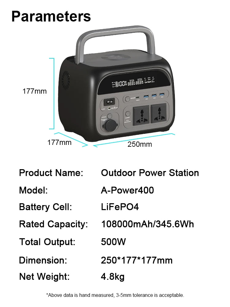 500W Portable Power Station