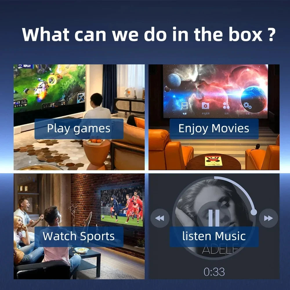 Android 14 TV Box Q11 8K Set Top Box