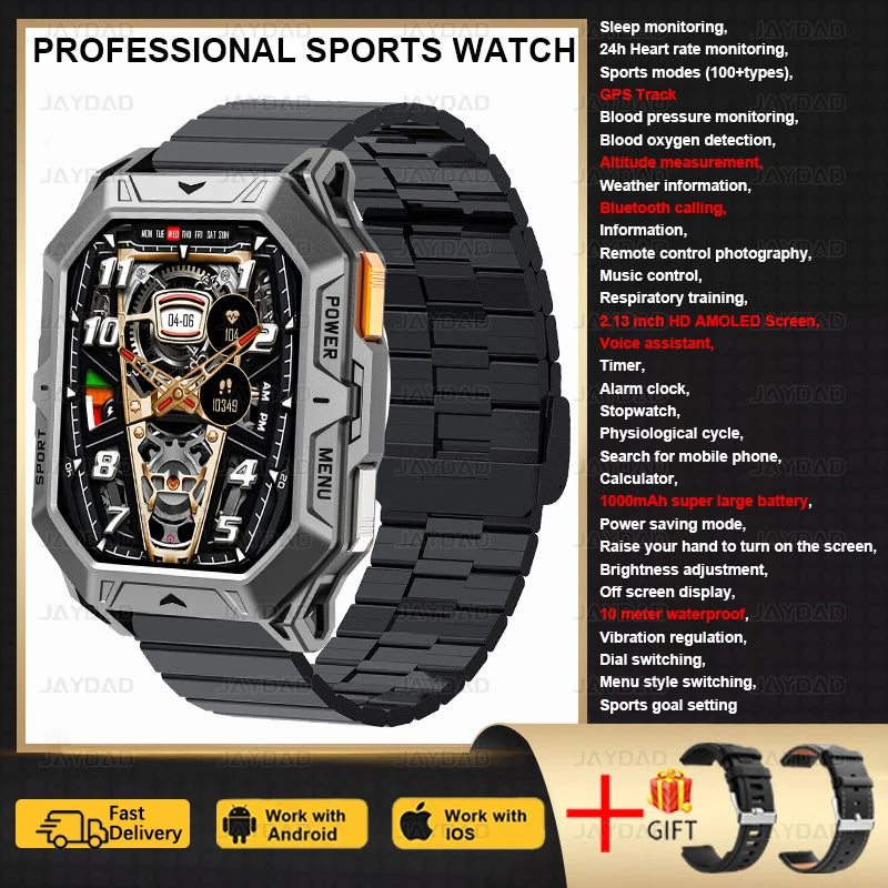 AMOLED Screen Men's Smartwatch