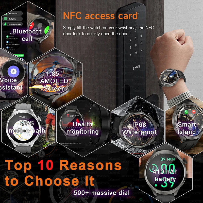 GPS Outdoor fitness NFC Smart Watch