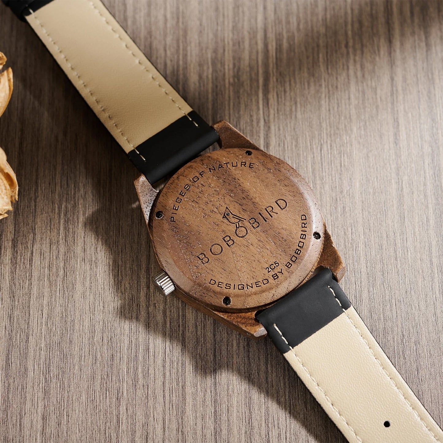 BOBOBIRD Wooden Quartz Watch for Men