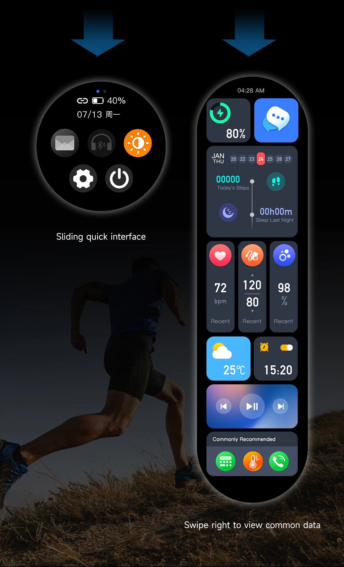 GPS Outdoor fitness NFC Smart Watch