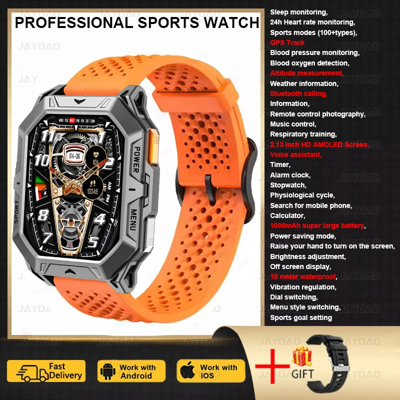 AMOLED Screen Men's Smartwatch