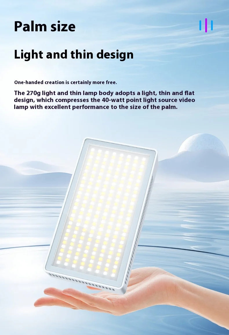 Portable 40W RGB Fill Light Photography