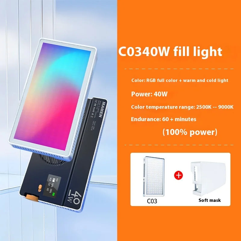 Portable 40W RGB Fill Light Photography