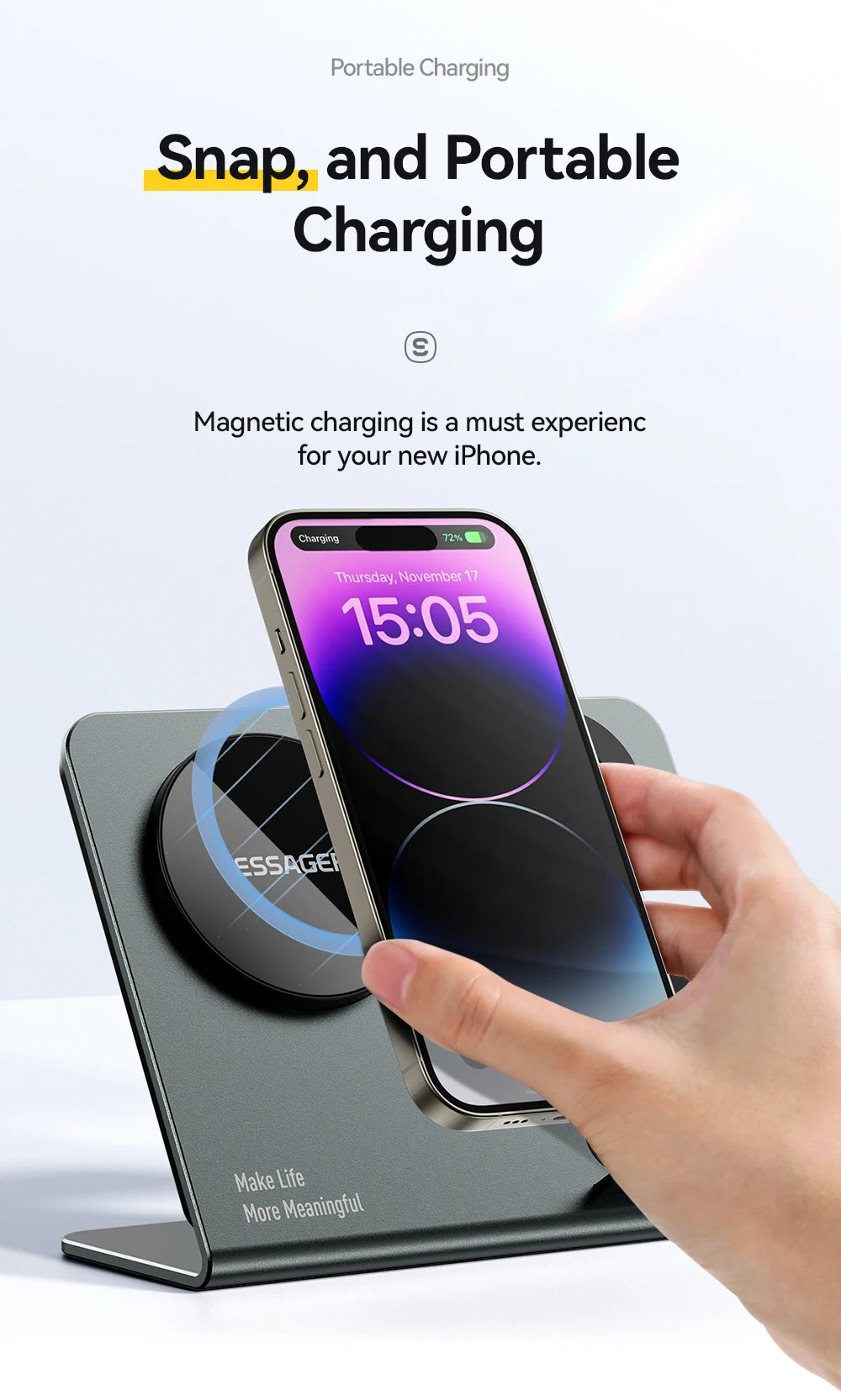 Essager 3 in 1 Magnetic Wireless Charger