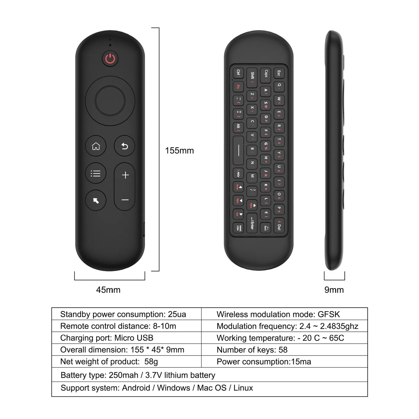 Hannord M5 BT5.2 Remote Control