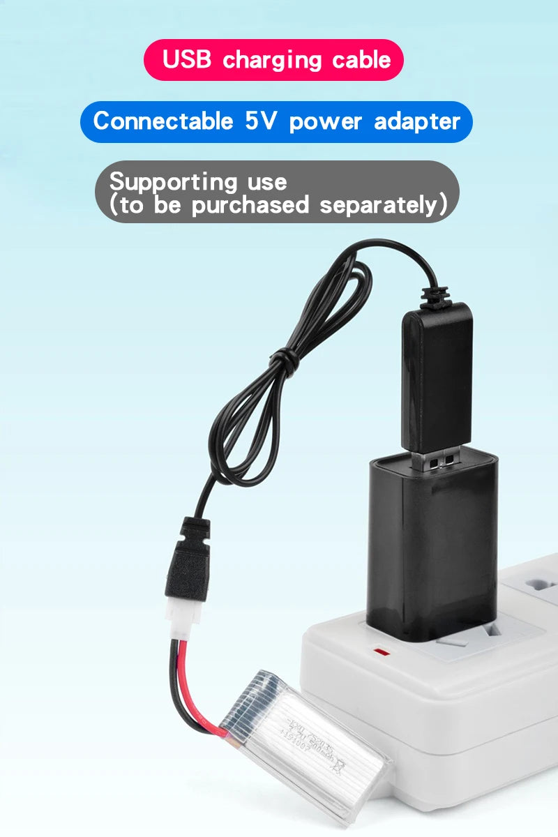 3.7V 160mAh 250mAh 300mAh 500mAh RC Palne Rechargeable lipo Battery for Remote Control FX620 FX820 F22 SU57 Mige530 Airplanes