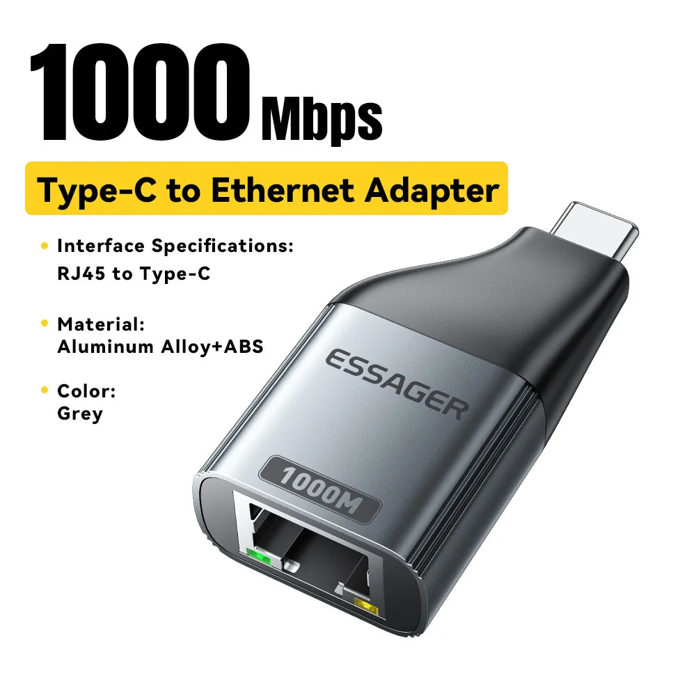 Essager Type-C to Ethernet Adapter