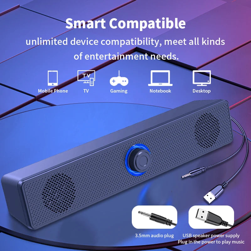 Long Desktop Dual Speaker