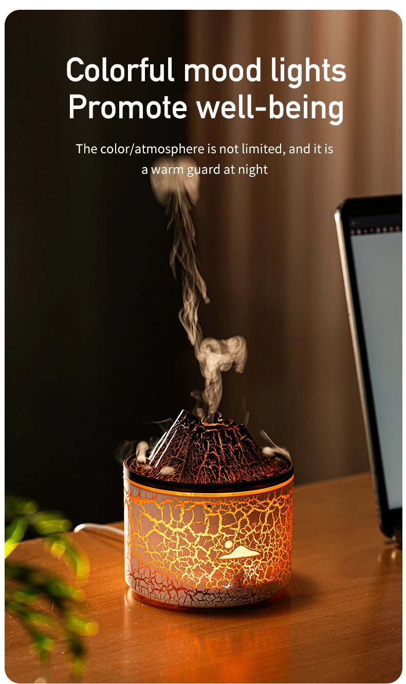 Volcanic Lava Jellyfish Aromatherapy Flask