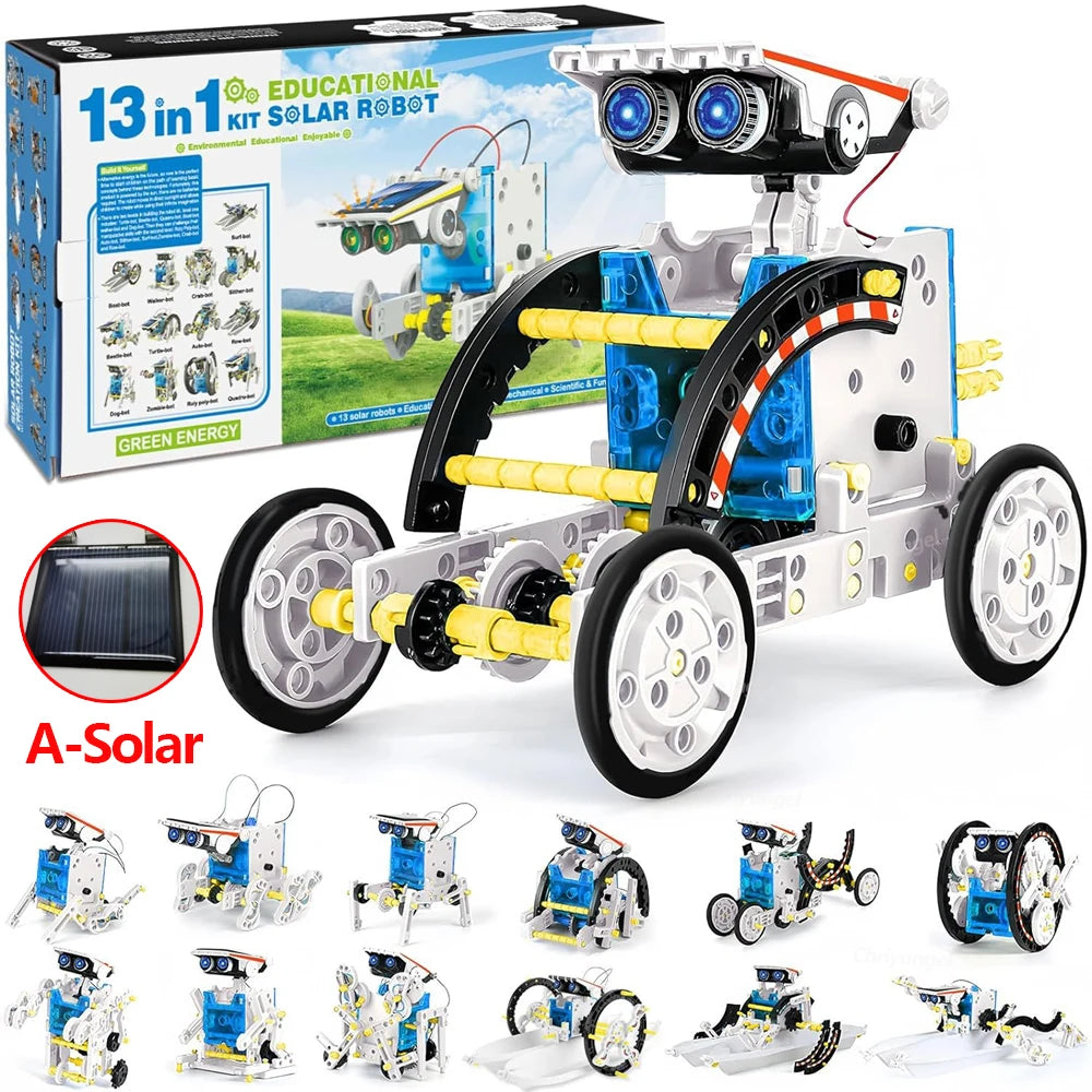 13-in-1 Solar Robot Kits for Kids