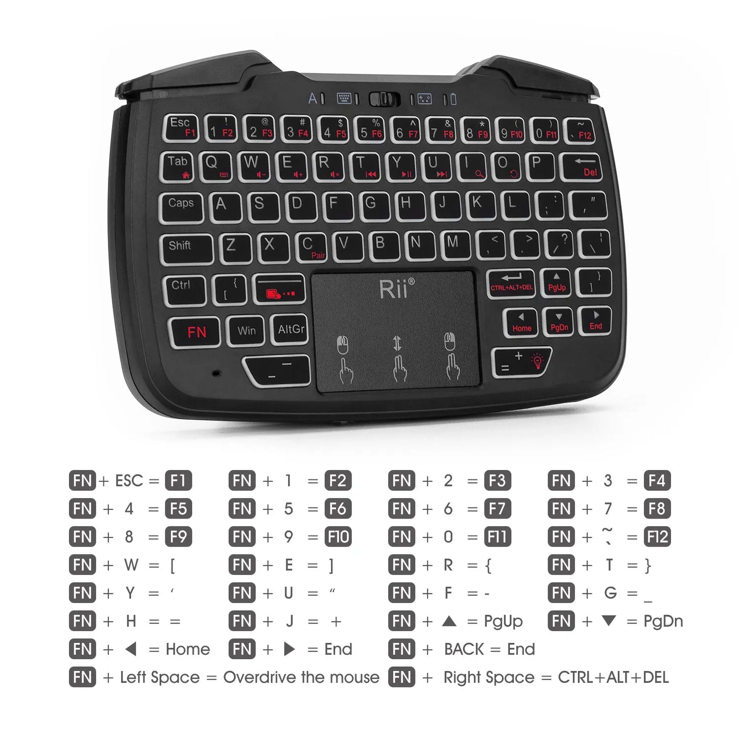 Rii RK707 Mini Keypad Wireless Game handle