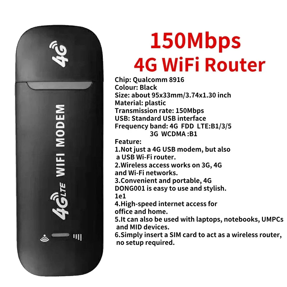 150Mbps 4G LTE Wireless Router