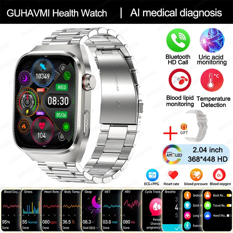 Uric Acid Body Fat Smartwatch