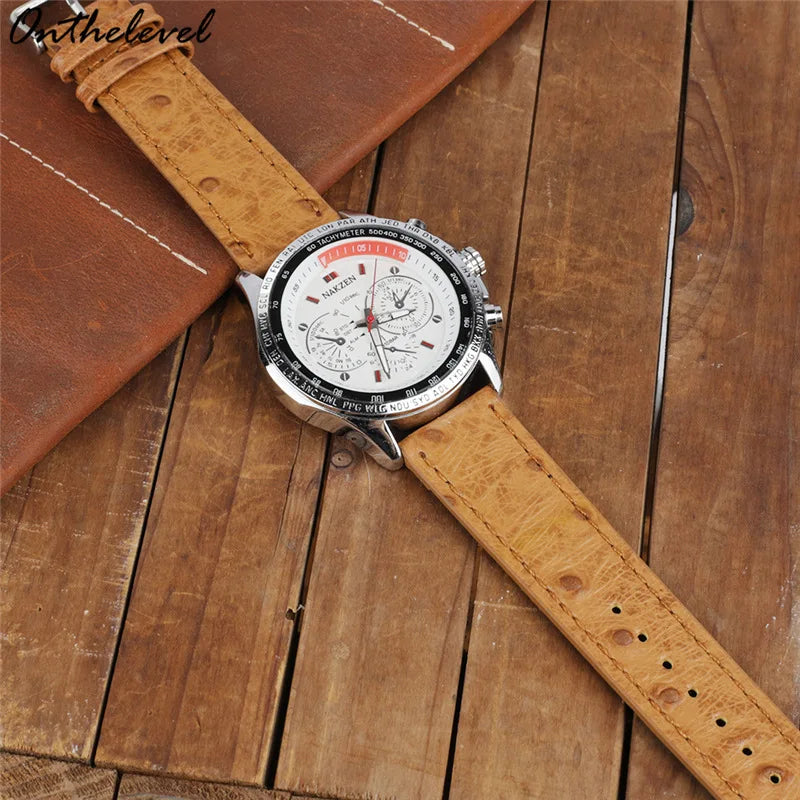 UTHAI P43 Ostrich Pattern Leather Strap accessories