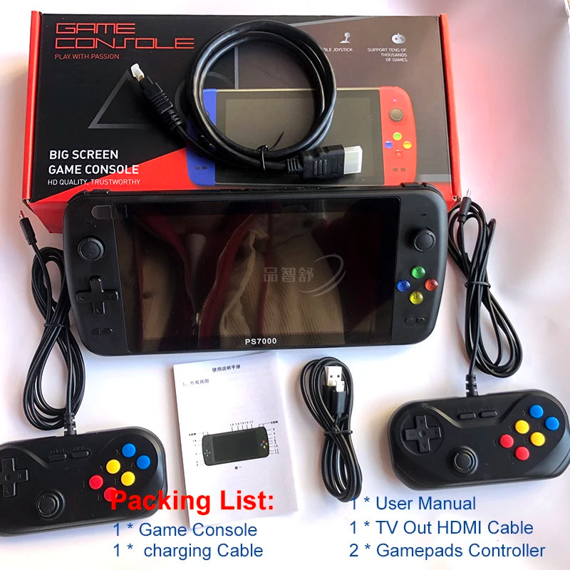 PS7000 HD Retro Portable Handheld Video Game Console