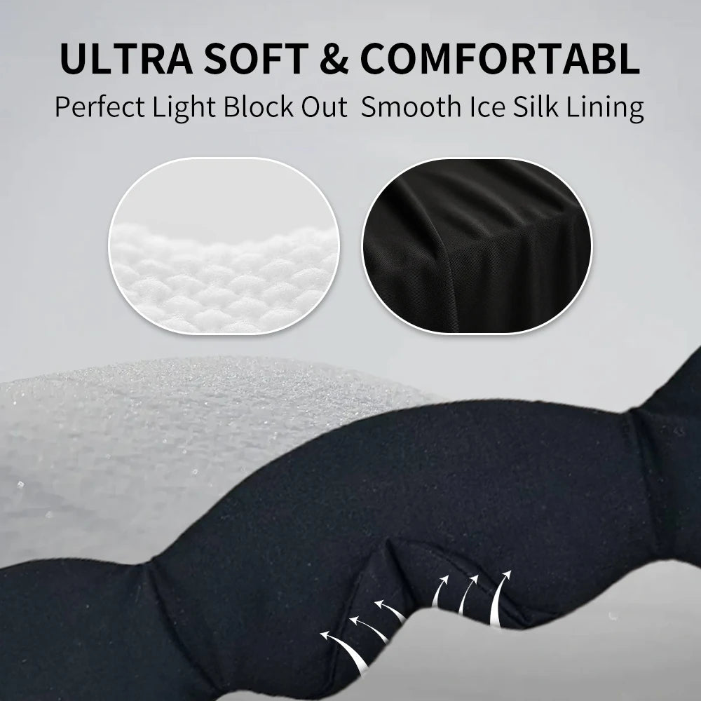 Bluetooth Headband Eye Mask with Earplugs