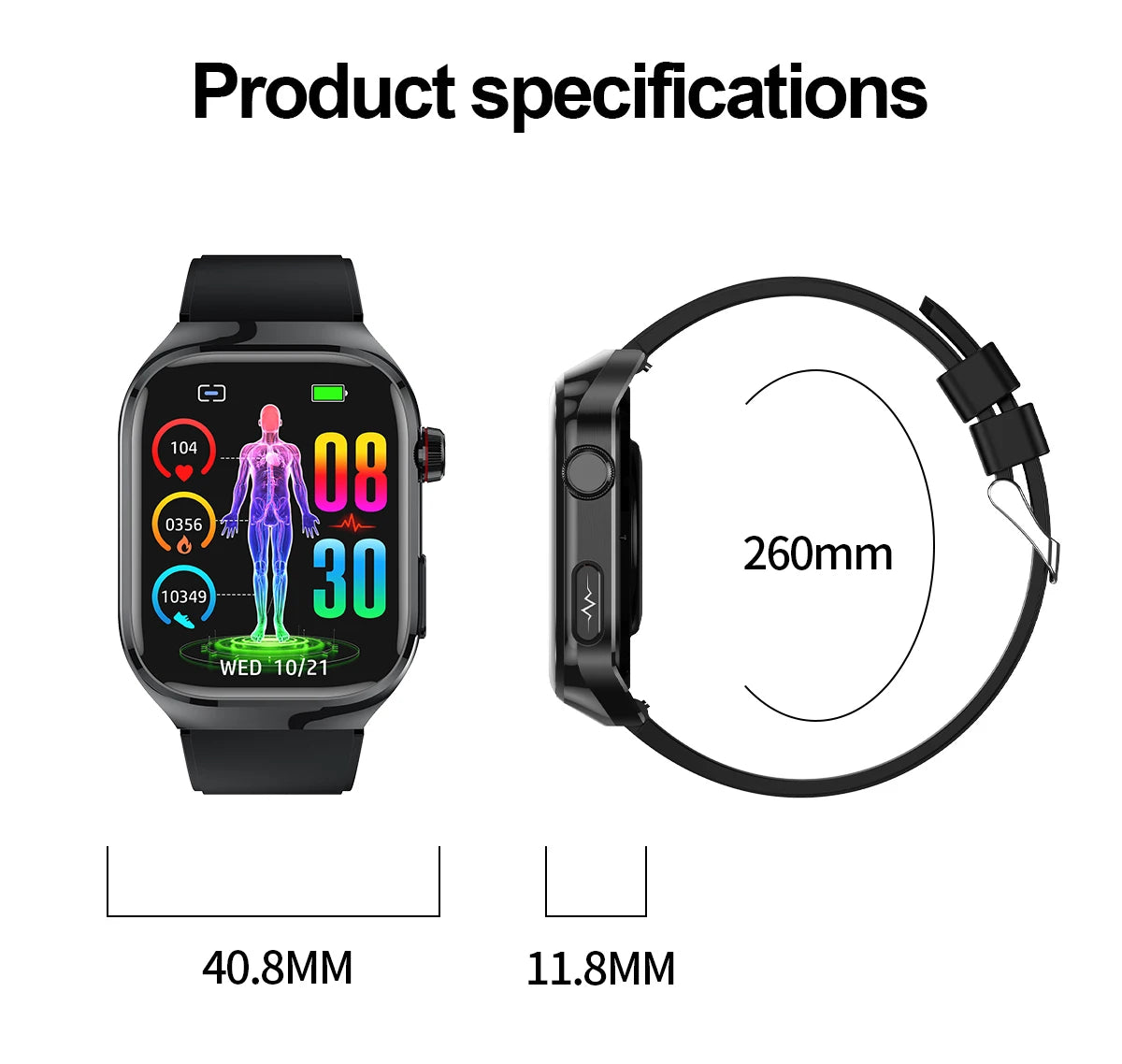 Uric Acid Body Fat Smartwatch