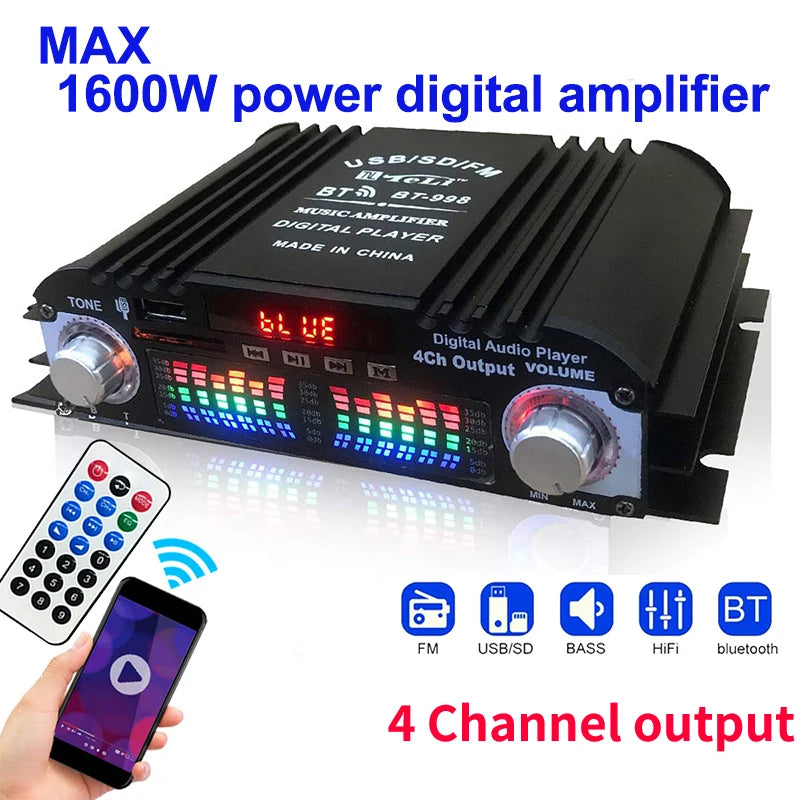 1600W Peak Power HiFi Sound Amplifier