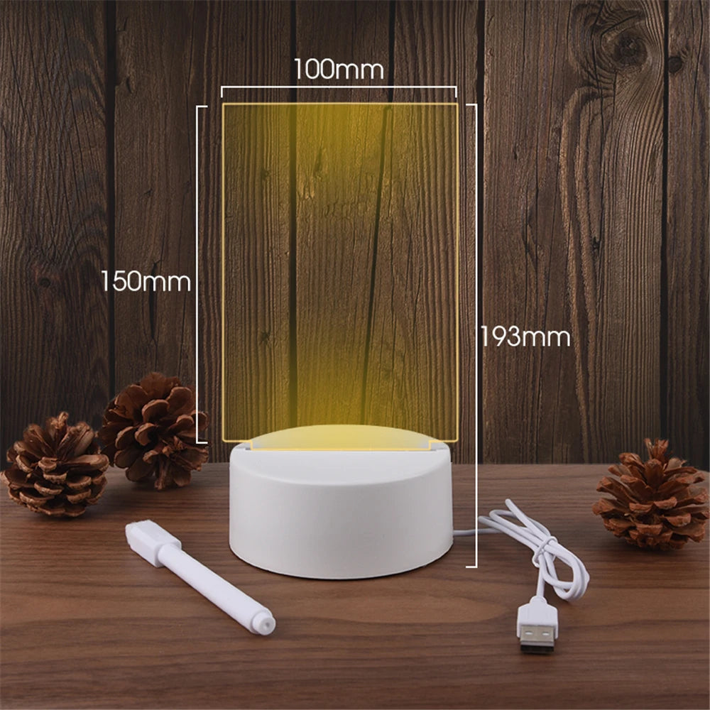 Transparent Luminous LED Night Vision Writing Board