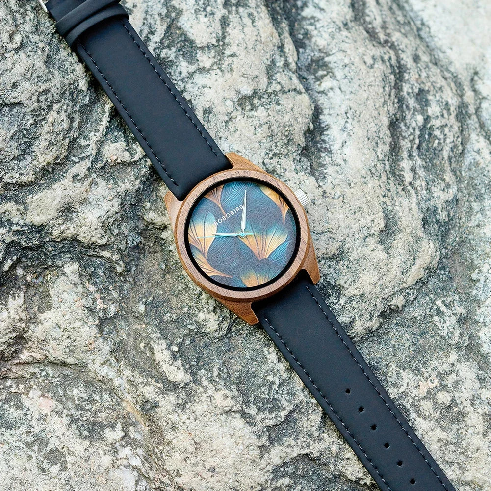 BOBOBIRD Wooden Quartz Watch for Men