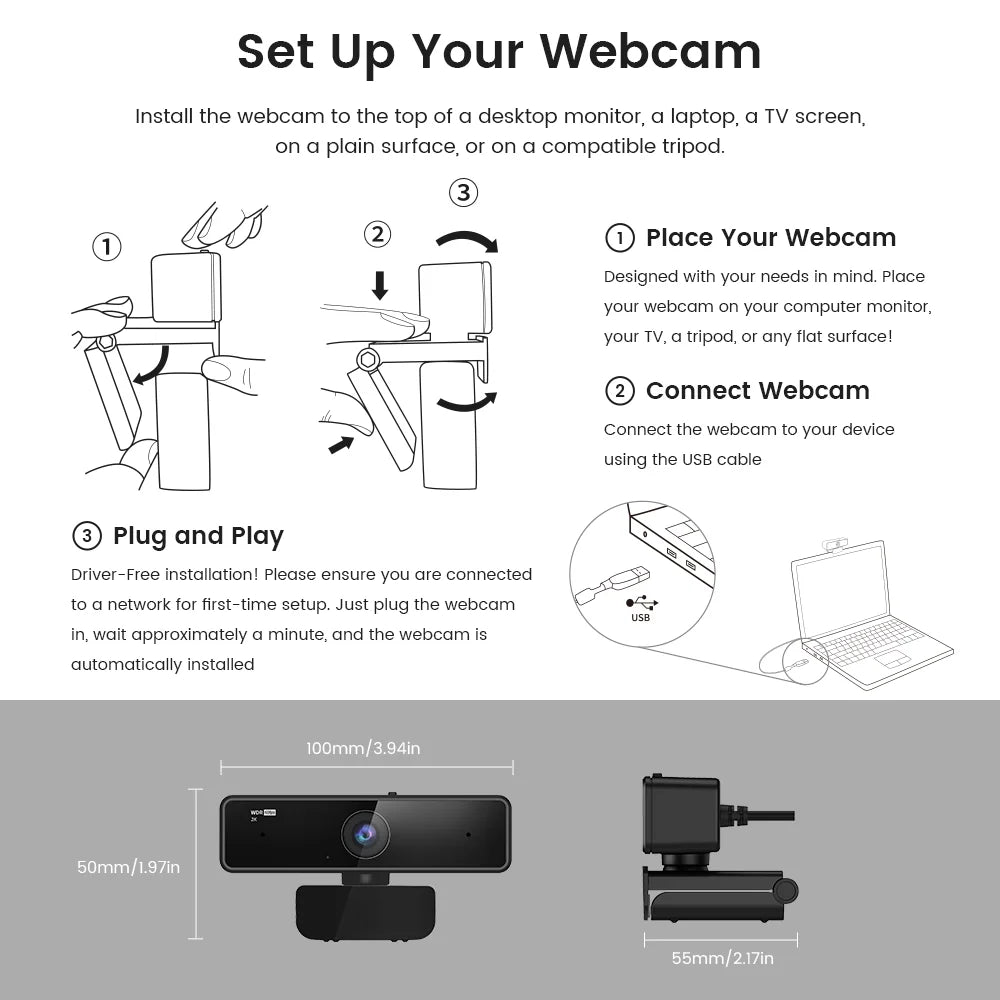High Quality 1080p 60fps Full Hd Webcam