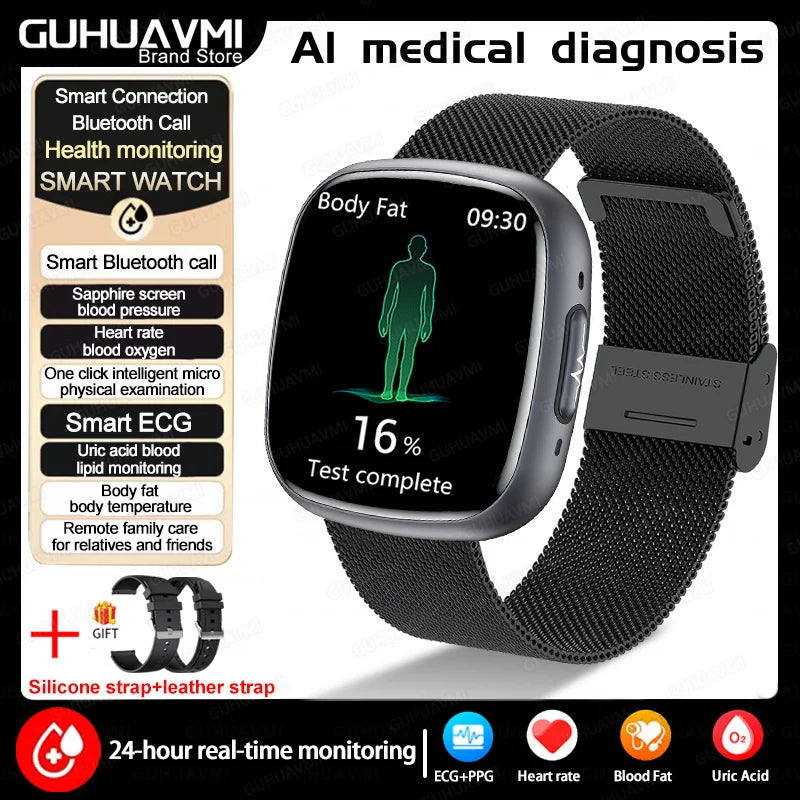 ECG Blood Pressure Health Smart Watch