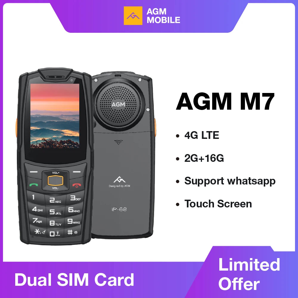 AGM M7 2+16G Volte Android Feature Phone