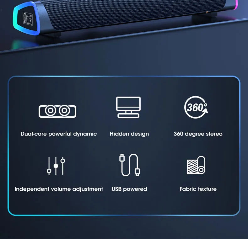 4D Speaker Bar Stereo Subwoofer