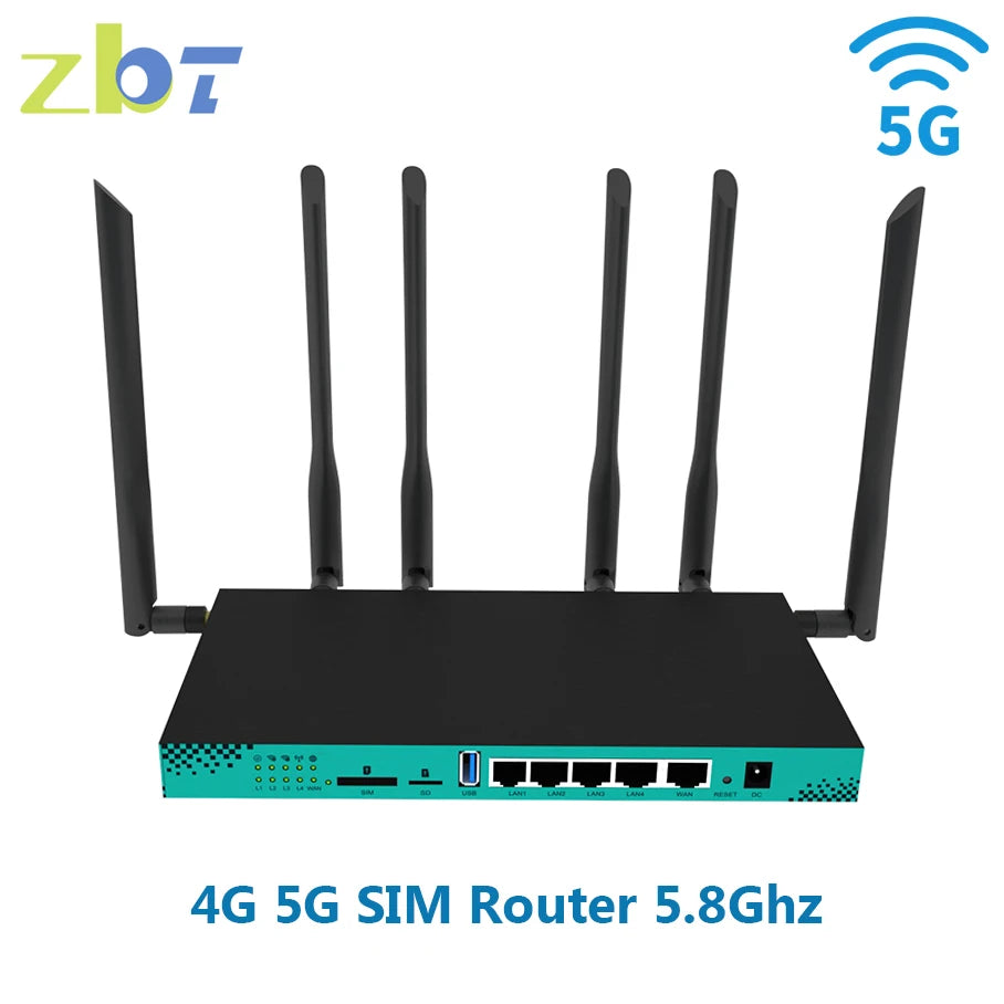 ZBT 4G 5G Router with SIM Card